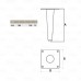 Metalinė koja AESP180N H180 Metalinė koja AESP180N H180